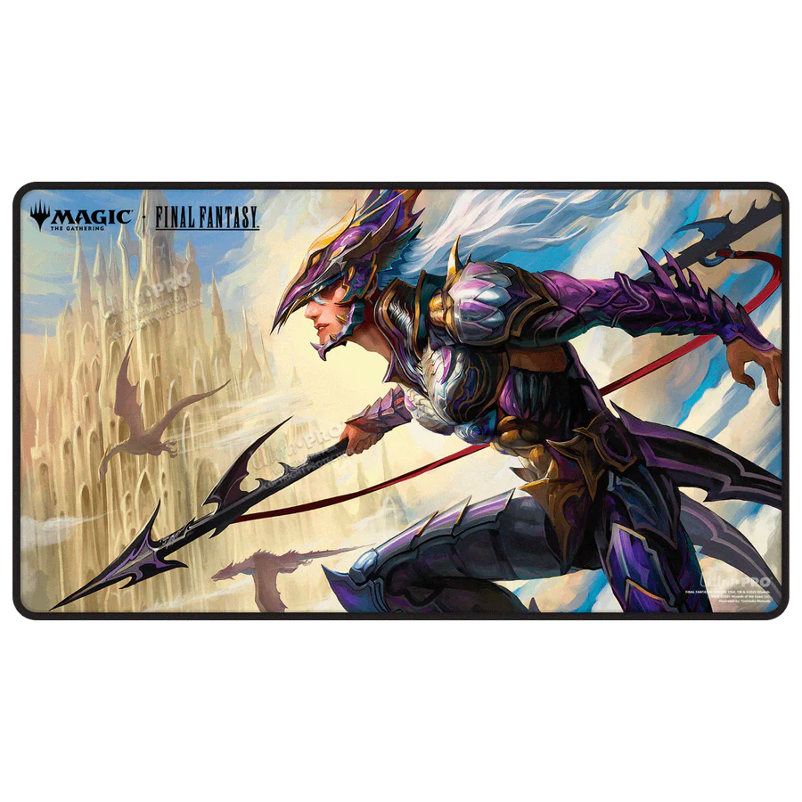 UltraPro: MTG Final Fantasy, Kain, Traitorous Dragoon Black Stitched  - Playmat