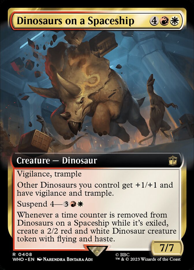 Dinosaurs on a Spaceship (Extended Art)