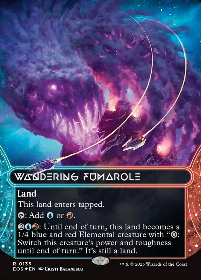 Wandering Fumarole (0135) (Borderless) (Galaxy Foil)