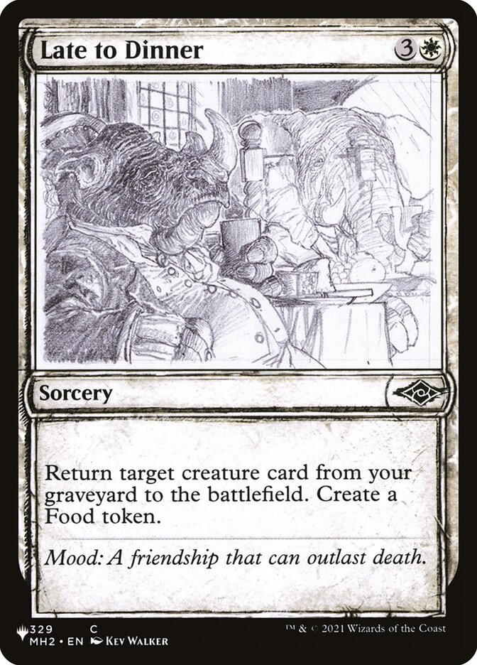 Late to Dinner (Showcase)