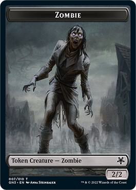 Zombie // Human Soldier Double-Sided Token