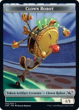 Clown Robot (002) // Food (010) Double-sided Token