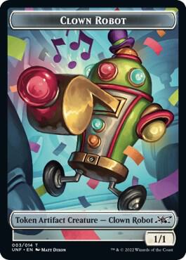 Clown Robot (003) // Food (011) Double-sided Token