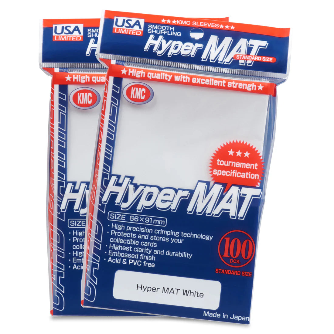 KMC:White-Hyper Mat 100ct