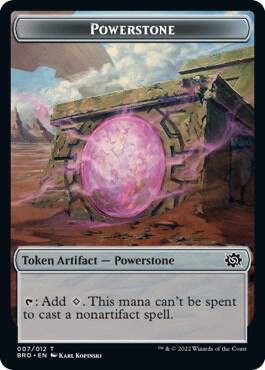 Powerstone // Golem Double-Sided Token