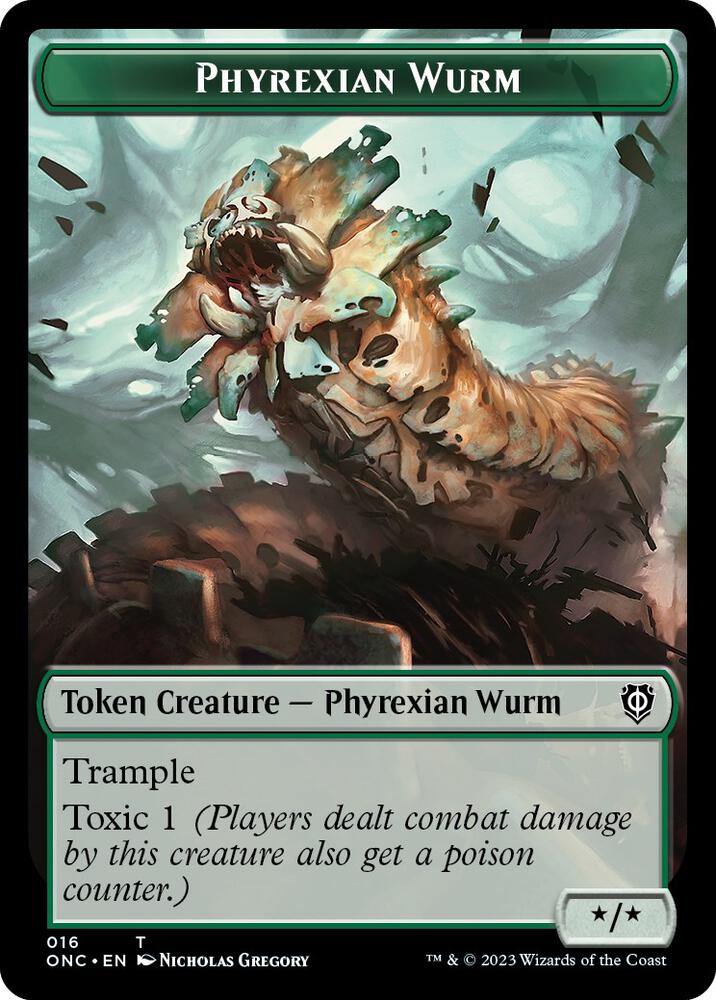 Phyrexian Wurm // Phyrexian Horror Double-Sided Token