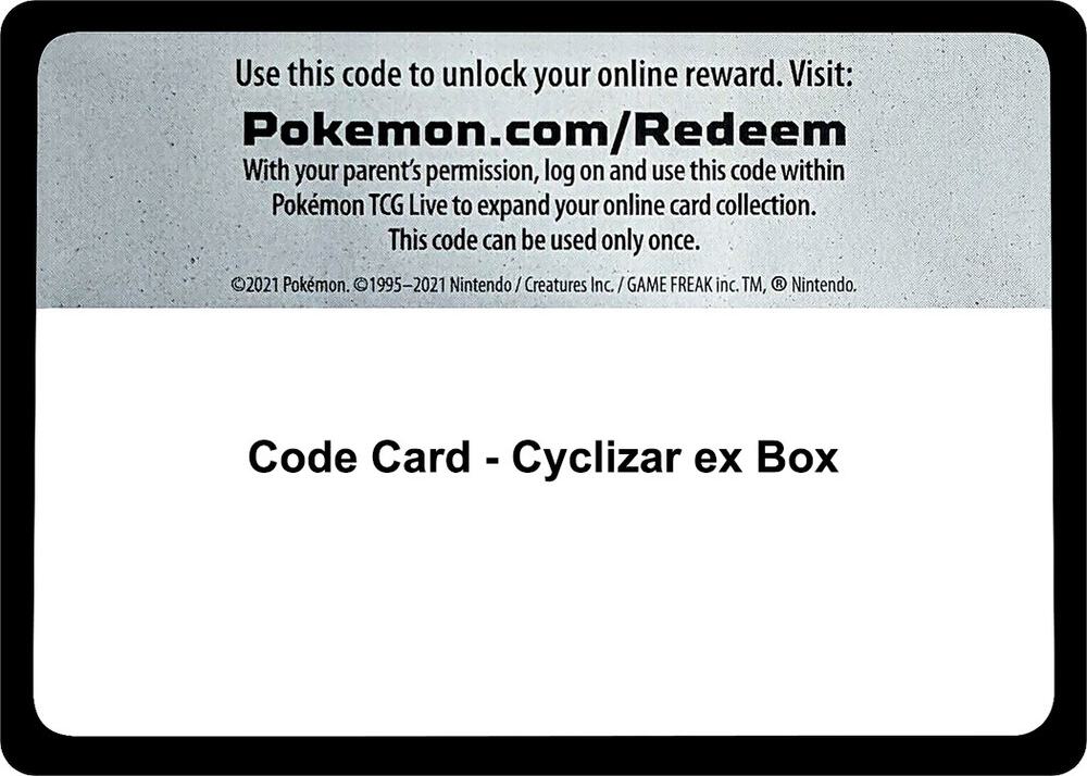 Code Card - Cyclizar ex Box
