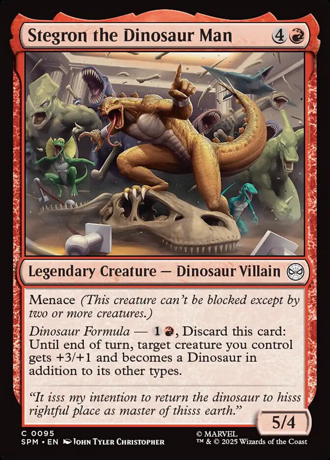 Stegron the Dinosaur Man
