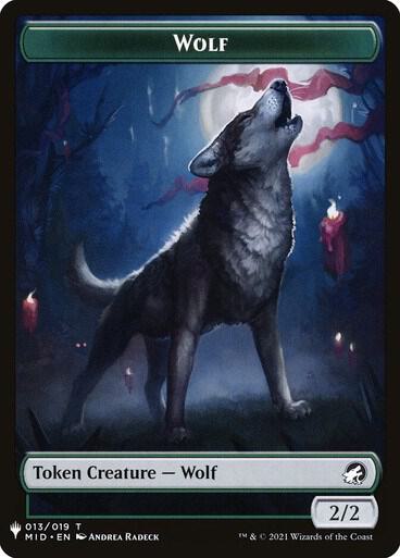 Wolf // Soldier Double-Sided Token