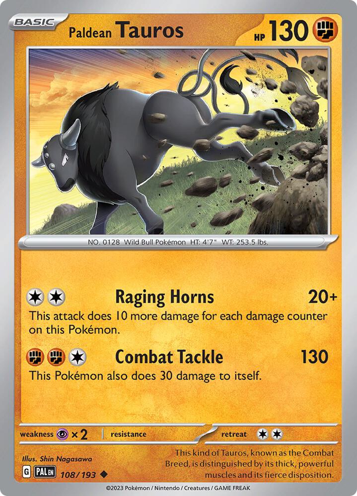 Paldean Tauros - 108/193