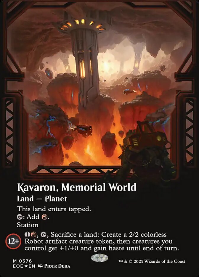 Kavaron, Memorial World (Borderless) (Galaxy Foil)