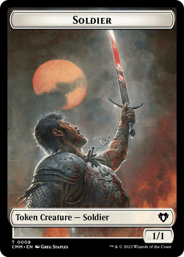 Soldier // Dragon (0021) Double-Sided Token