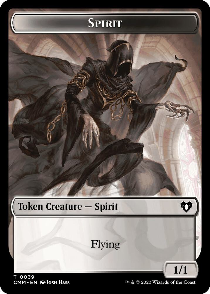 Spirit (0039) // Elemental (0025) Double-Sided Token