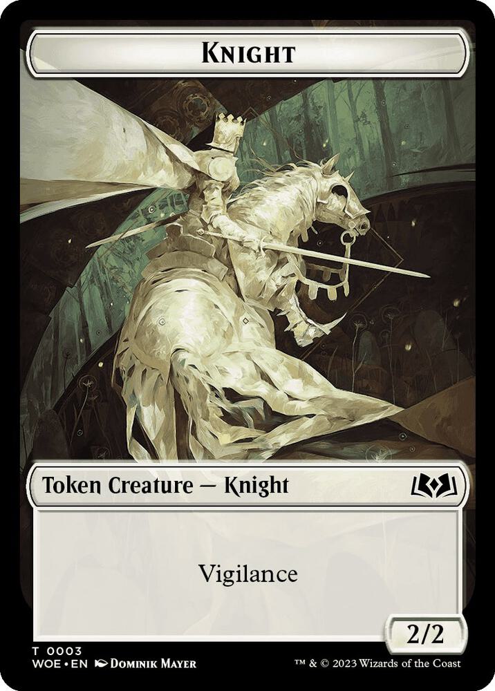 Knight // Food (0012) Double-Sided Token