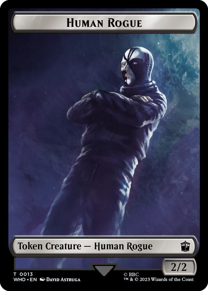 Human Rogue // Clue (0022) Double-Sided Token