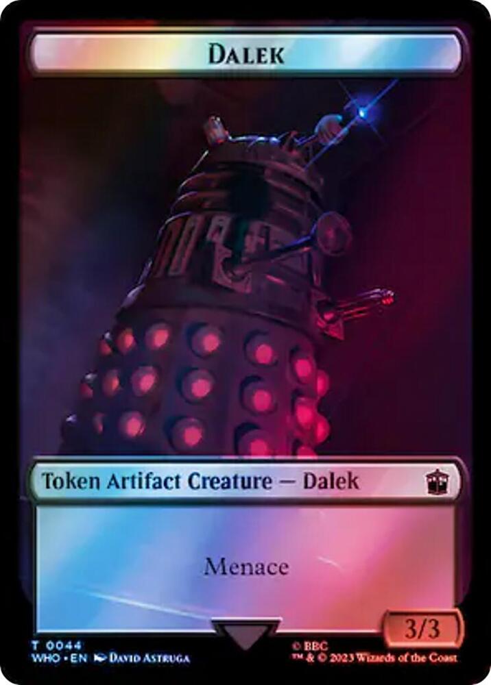 Dalek // Alien Warrior Double-Sided Token (Surge Foil)