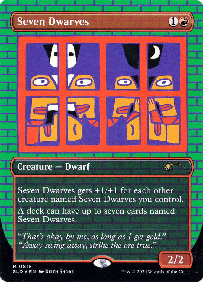 Seven Dwarves (0818) (Rainbow Foil)