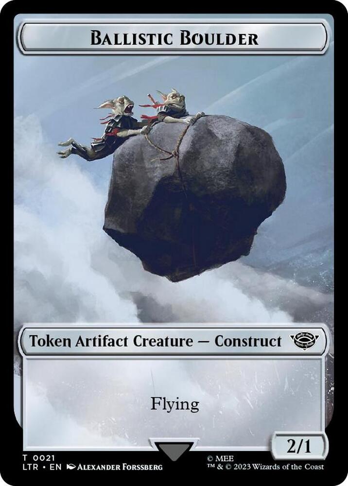 Ballistic Boulder // Food (0023) Double-Sided Token (Surge Foil)