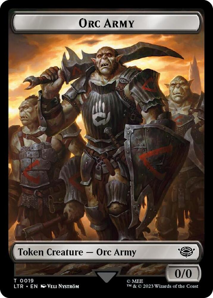 Orc Army (0019) // Food (0024) Double-Sided Token (Surge Foil)