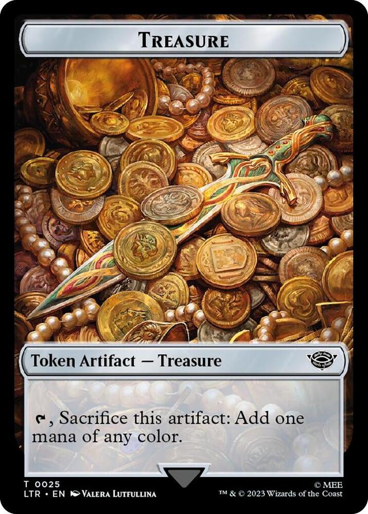 Treasure // Food (0022) Double-Sided Token (Surge Foil)