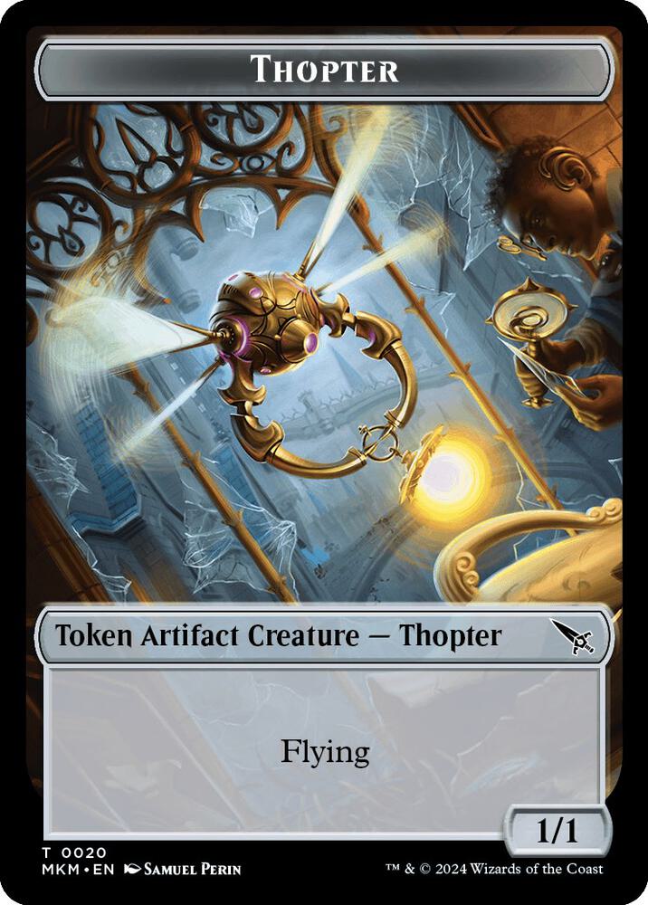 Thopter (0020) // Skeleton Double-Sided Token