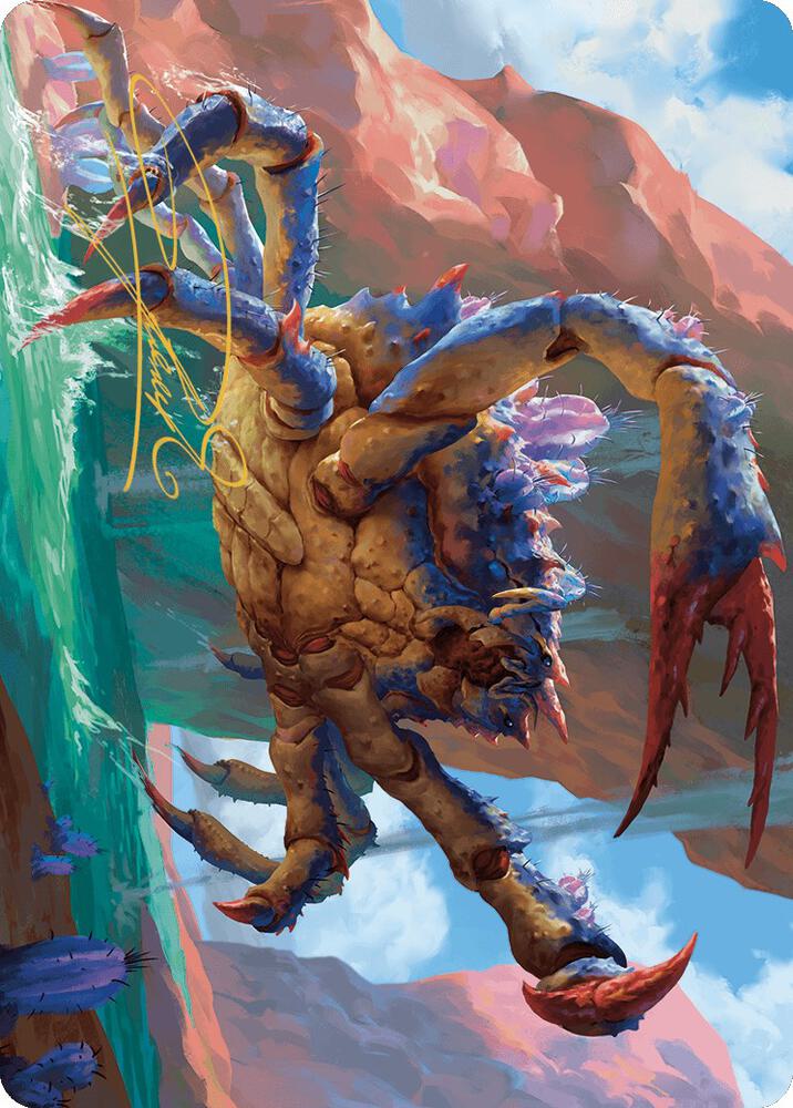Canyon Crab Art Card (Gold-Stamped Signature)