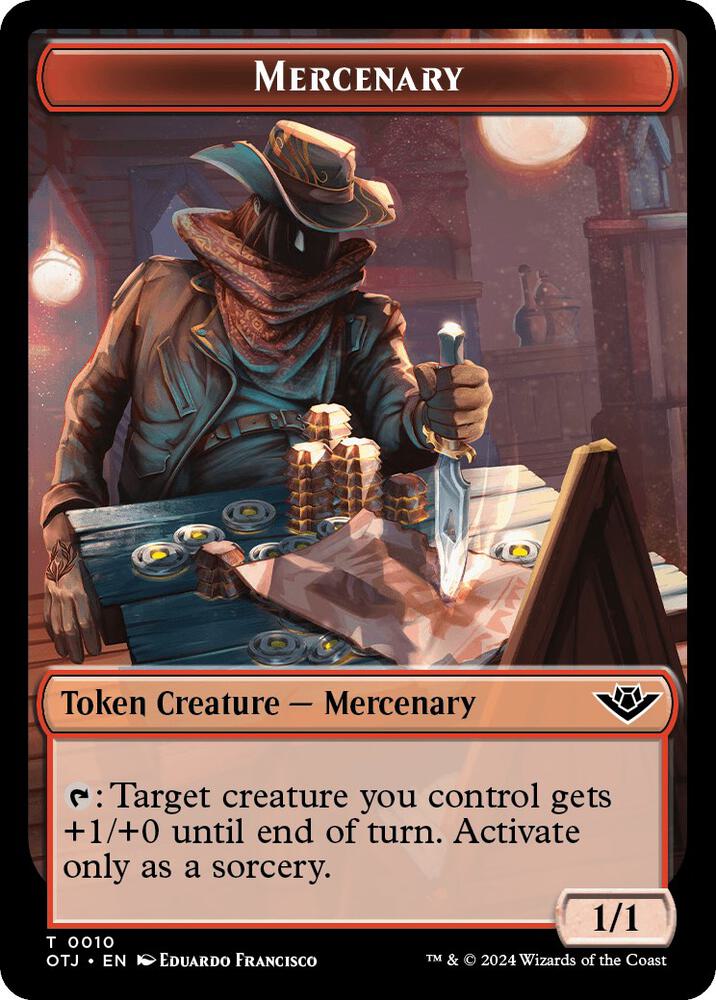 Mercenary // Spirit Double-Sided Token