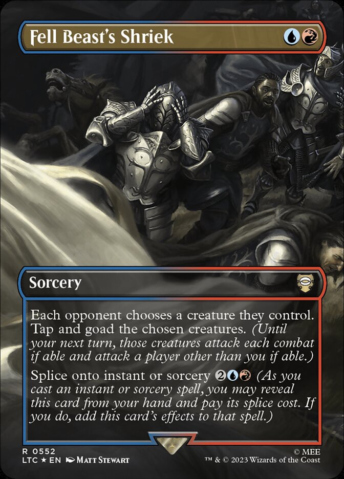 Fell Beast's Shriek (Borderless) (Surge Foil)
