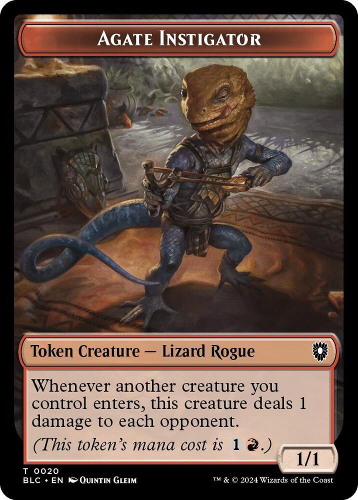 Agate Instigator // Rabbit Double-Sided Token