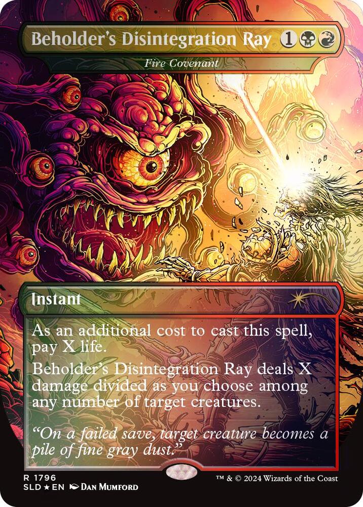Beholder's Disintegration Ray - Fire Covenant (Rainbow Foil)