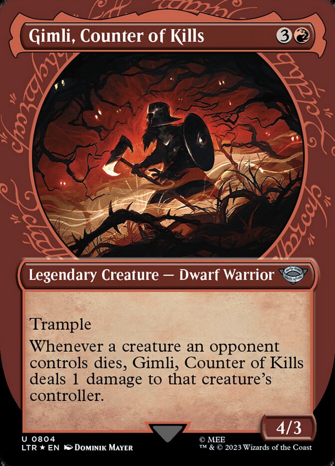 Gimli, Counter of Kills (Showcase) (Surge Foil)