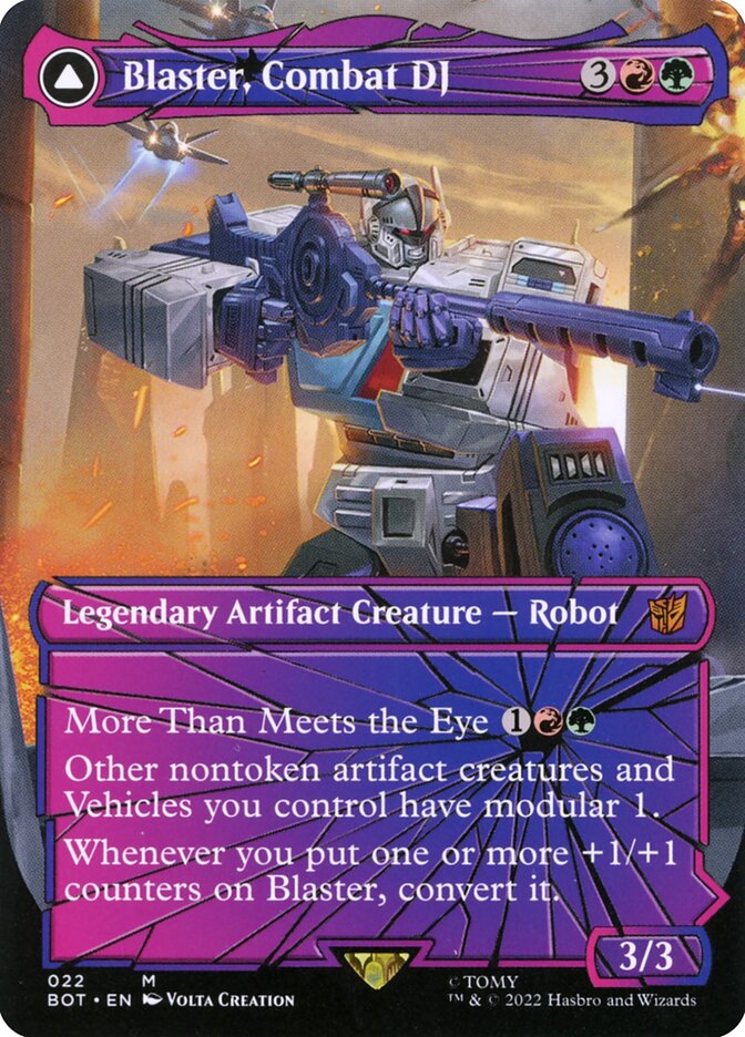Blaster, Combat DJ (Shattered Glass)