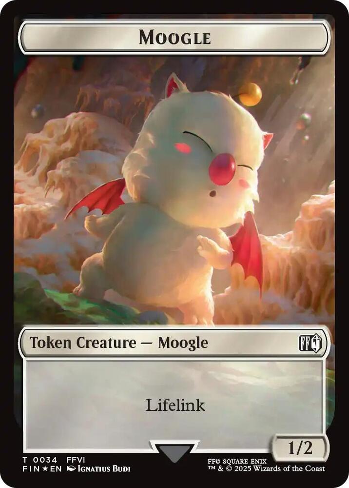 Moogle (0034) // Treasure (0036) Double-Sided Token (Surge Foil)