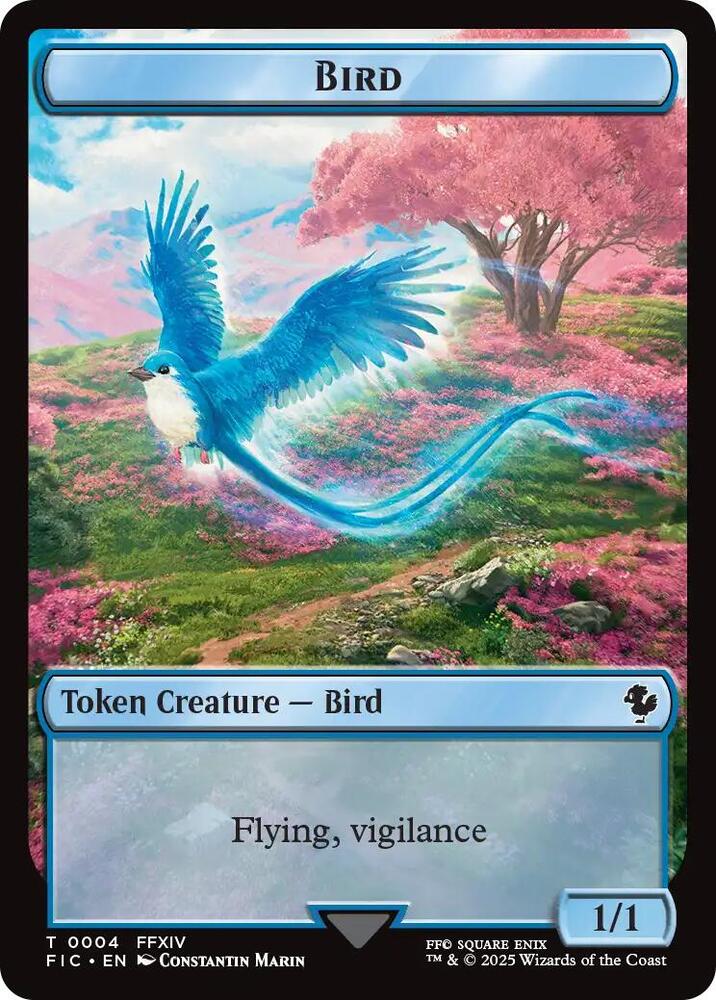 Bird // Hero (0029) Double-Sided Token (Surge Foil)