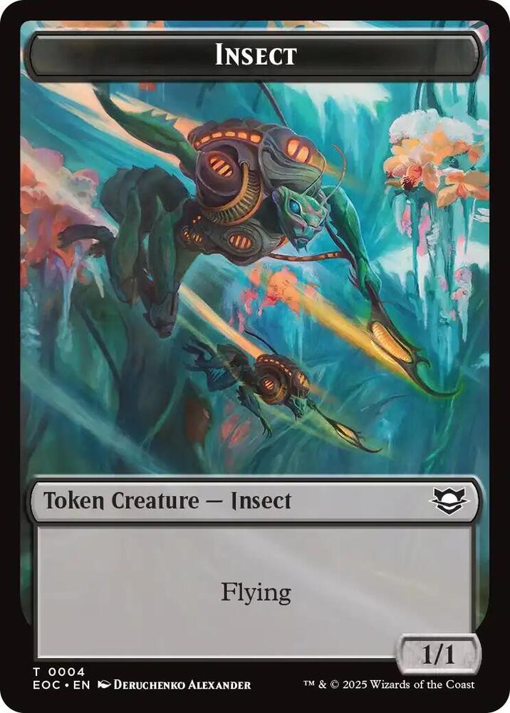 Insect // Elemental (0007) Double-Sided Token