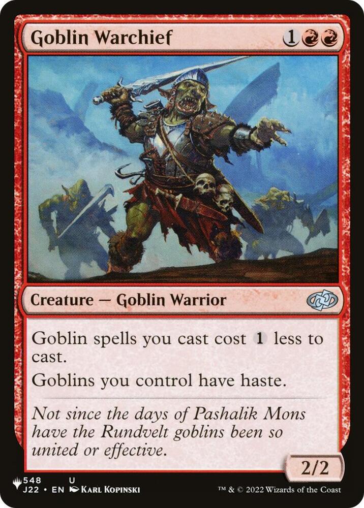 Goblin Warchief (J22)