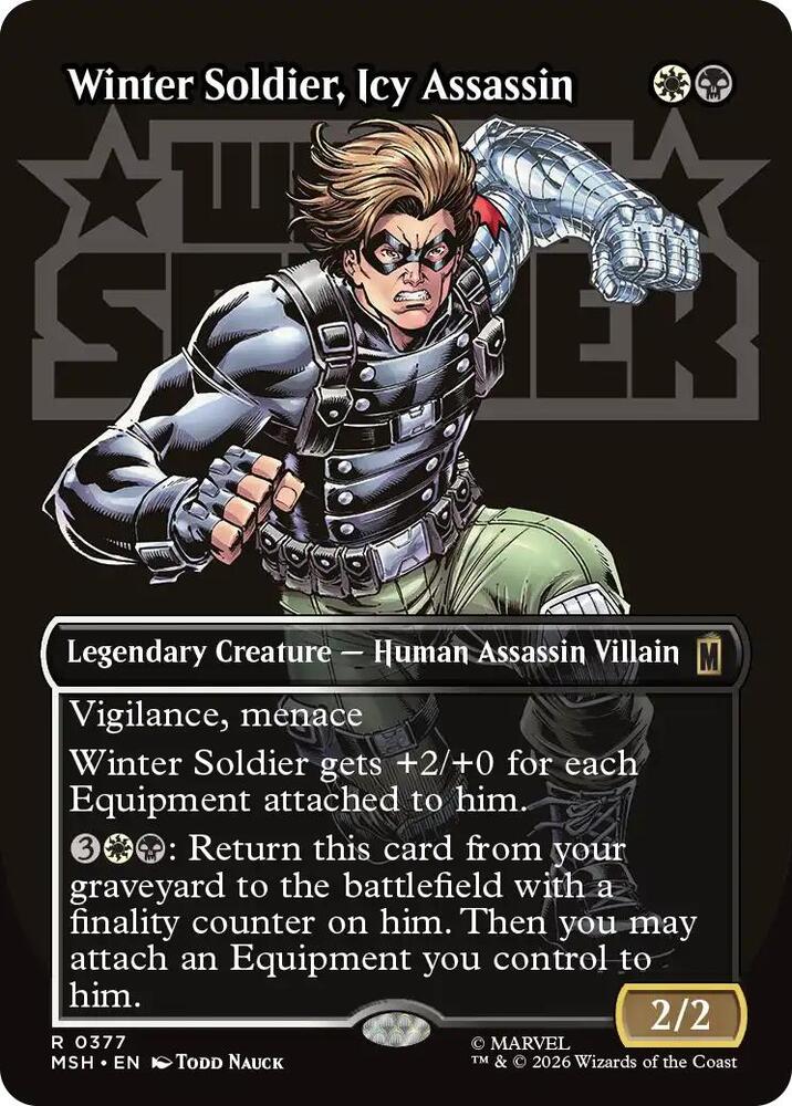 Winter Soldier, Icy Assassin (Borderless)