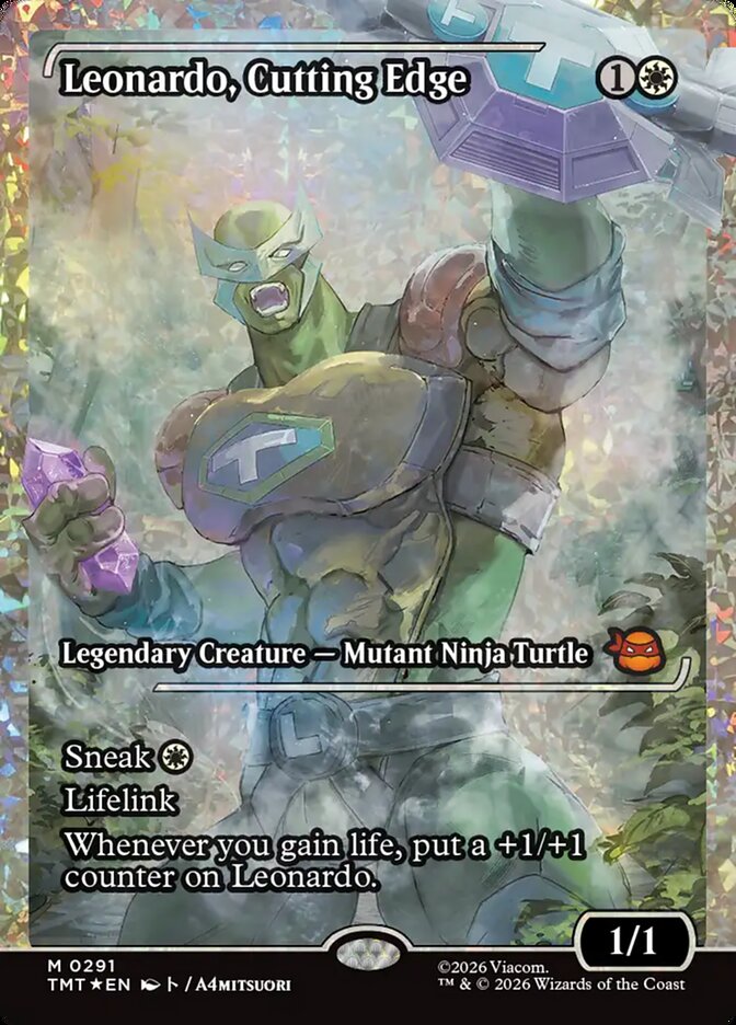 Leonardo, Cutting Edge (Showcase) (Fracture Foil)