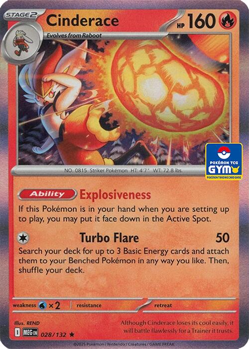 Cinderace - 028/132 (GYM)