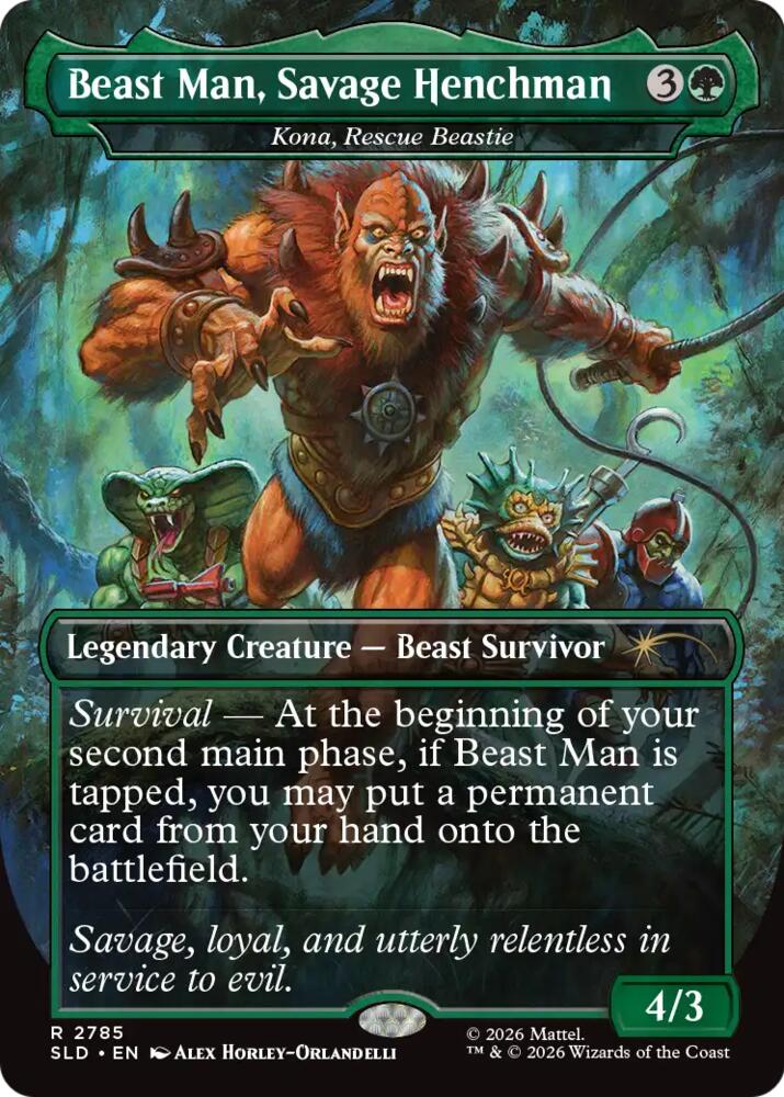 Beast Man, Savage Henchman - Kona, Rescue Beastie