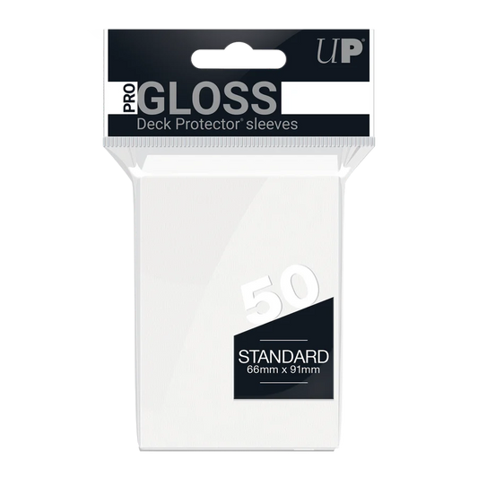 Ultra Pro: White-PRO-Gloss Standard DECK PROTECTOR® Sleeves