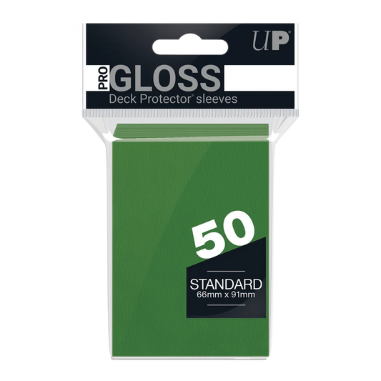 Ultra Pro: Green-PRO-Gloss Standard DECK PROTECTOR® Sleeves