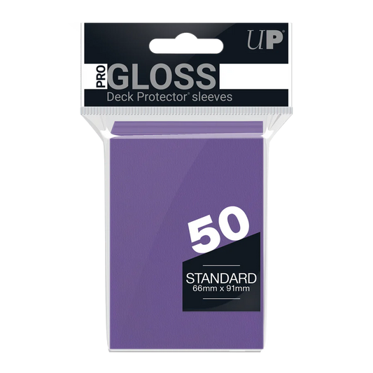 Ultra Pro: Purple-PRO-Gloss Standard DECK PROTECTOR® Sleeves