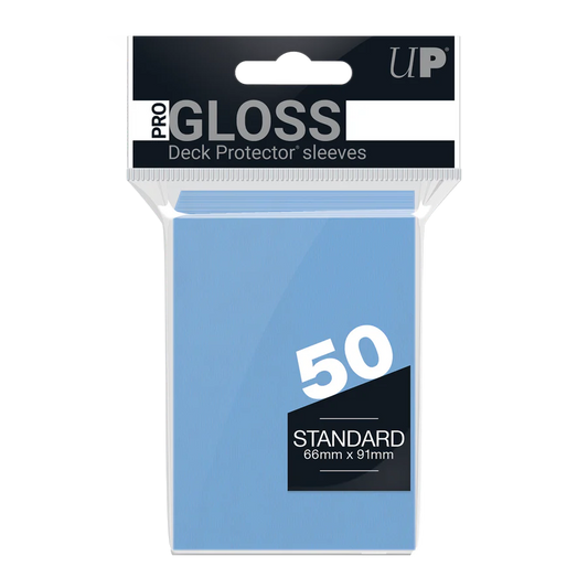 Ultra Pro: Light Blue-PRO-Gloss Standard DECK PROTECTOR® Sleeves