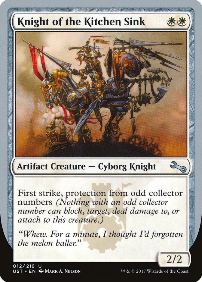 Knight of the Kitchen Sink (D)