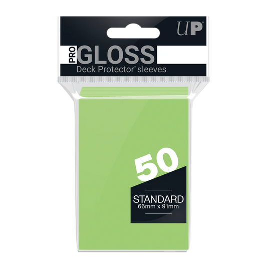 Ultra Pro: Lime Green-PRO-Gloss Standard DECK PROTECTOR® Sleeves