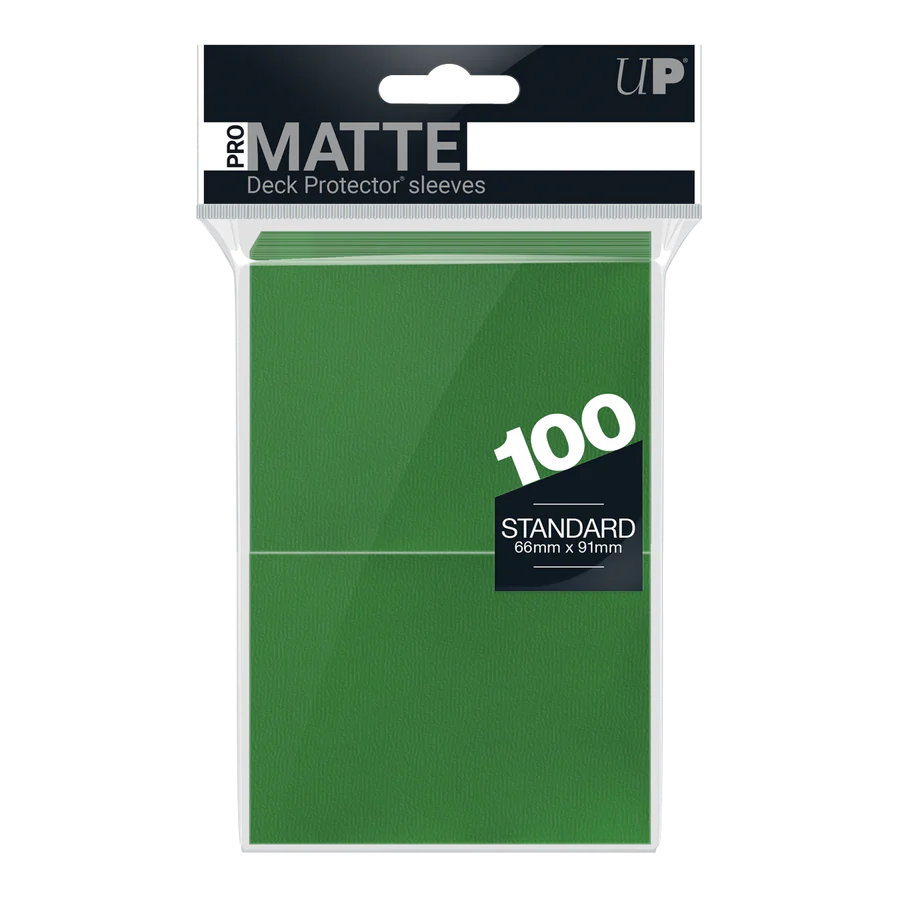 Ultra Pro:Green-PRO-Matte Standard DECK PROTECTOR® Sleeves
