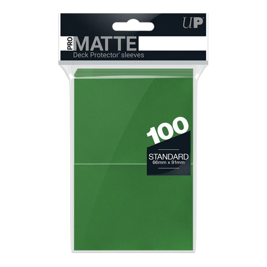 Ultra Pro:Green-PRO-Matte Standard DECK PROTECTOR® Sleeves