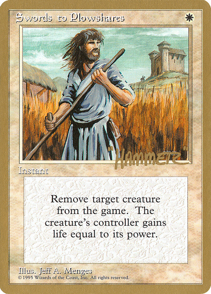 Swords to Plowshares - 1996 Shawn "Hammer" Regnier (4ED)