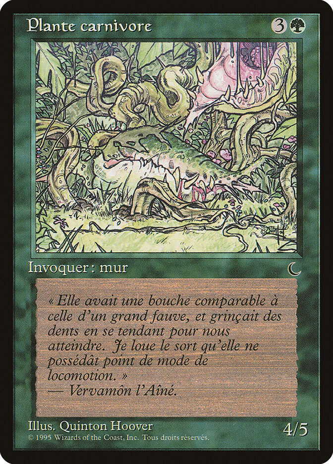 Carnivorous Plant (French) - "Plante carnivore"